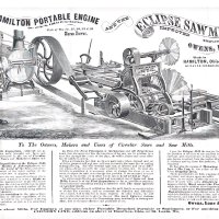 96:31:07 Brochure of the Hamilton Portable Engine and Eclipse Saw Mill.  This brochure contains line drawings of the equipment and a summary of it's features.