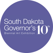 South Dakota Governor's 10th Biennial Art Exhibition  circle logo