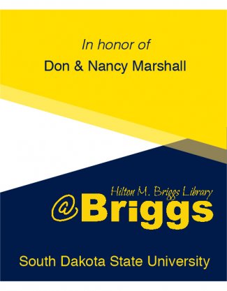 "In honor of Don and Nancy Marshall bookplate, Briggs Library, SDSU"