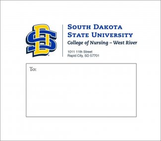 "SDState Mailing Label example"