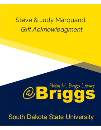 "Steve and Judy Marquardt Gift Acknowledgment"