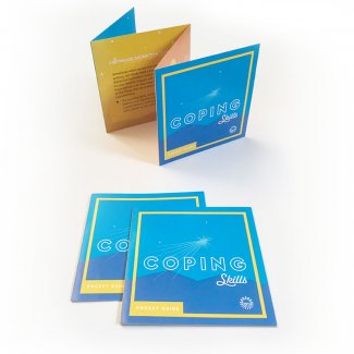 Coping Skills Pocket Guide Displayed on a white background