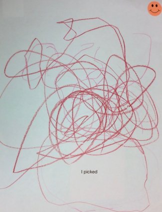 "I picked" (Child's Drawing)