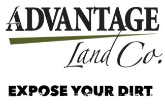 Logo for Advantage Land Company. Expose your dirt below the logo