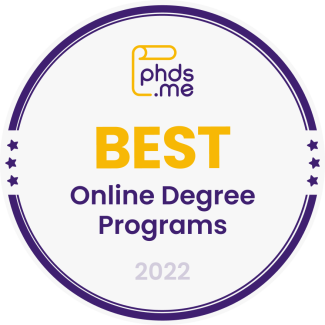 Phds.me Best Online Degree Programs graphic