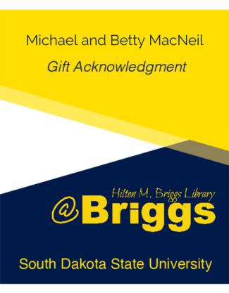 Michael and Betty MacNeil gift acknowledgment
