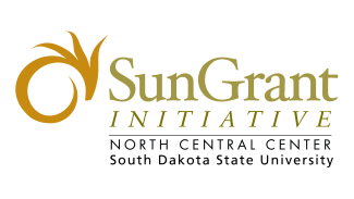 A logo of the Sun Grant Initiative North Central Center South Dakota State University