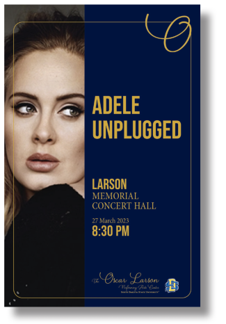 Adele Unplugged program cover example of co-branding