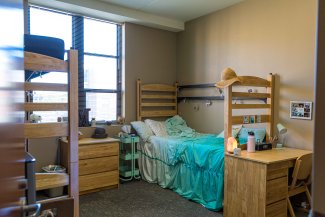 Students room in Honors Hall