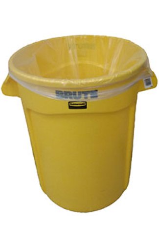 large yellow classroom trashbin
