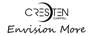 Logo for Cresten Capital. Slogan: Envision More