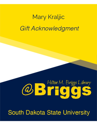 Mary Kraljic Gift Acknowledgment Digital Bookplate