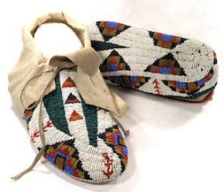 Two moccasin sandals