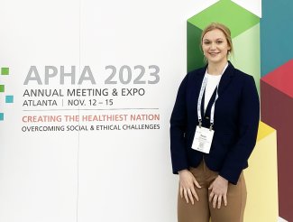Sarah Schweitzer at the 2023 American Public Health Association annual meeting.