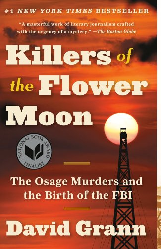 "Killers of the Flower Moon" cover.