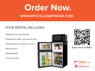 MyCollegeFridge description about rentals for microwaves and refrigerators