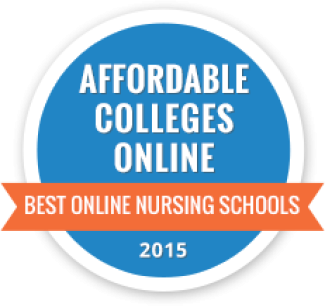 Affordable Colleges Online Best Online Nursing Schools 2015 Logo