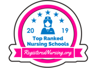 2019 Top Ranked Nursing School - RegisteredNursing.org Logo