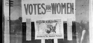 "Sign that says Votes for Women"