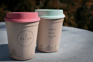 Two reusable cups.