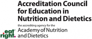 eat right. Accreditation Council for Education in Nutrition and Dietetics the accrediting agency for the Academy of Nutriction and Dietetics